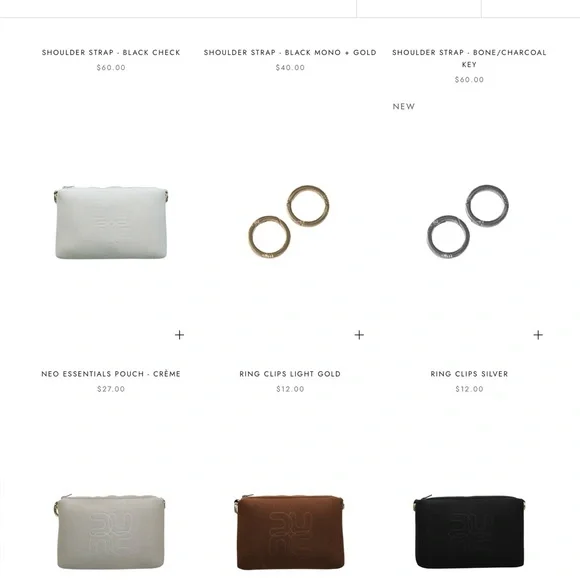 nim Design Black Bucket Bag with Geometric Strap & Removable Pouch - Picture 12 of 16